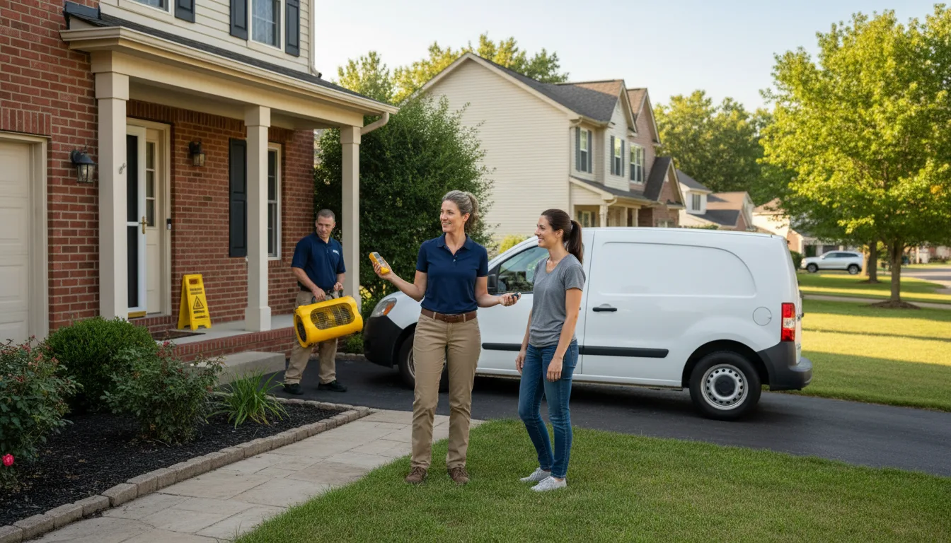 Residential water damage restoration in Franklinton, LA